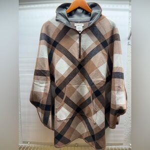 Rachel Zoe Textured Knit Poncho